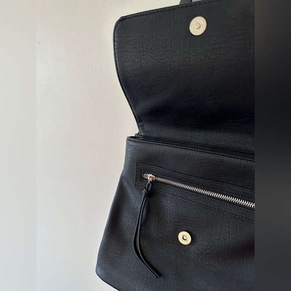 SOLD Co-Lab Goat Leather Shoulder Satchel Purse - Picture 5 of 11